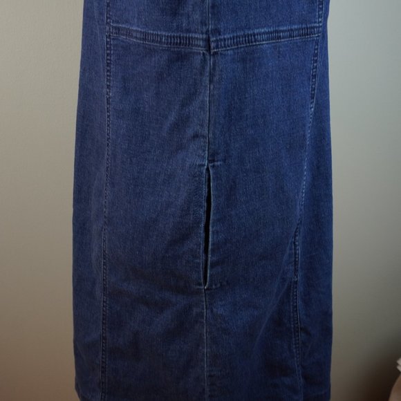 J Jill Denim Midi Shift Dress Size Medium - Picture 5 of 8